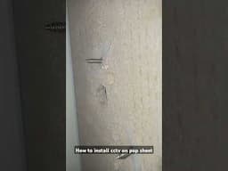 apne CCTV camera ko POP Sheet  per kaise fix kare #shortvideo #instagram #viralvideo #cctvcamera