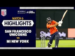 Xavier Bartlett’s fiery 59* seals San Francisco Unicorns’ third straight win | HIGHLIGHTS #MLC2025