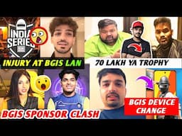 BGIS Sponsor CLASH ⚔️ Player Injury at LAN 🚨 Thug on Trophy or Money 💰 Mazy Reply Back Device Issue!