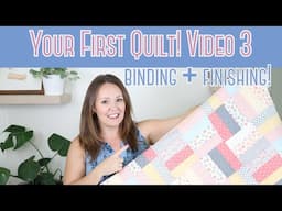 Beginner Quilting Series #3 Jelly Roll Quilt - Binding A Quilt For Beginners