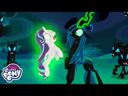 Starlight Glimmer Vs Queen Chrysalis' Spooky Castle! CLIP 🦟💚 MLP Friendship is Magic