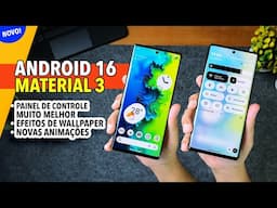 Esse é NOVO ANDROID 16 com MATERIAL 3 EXPRESSIVE