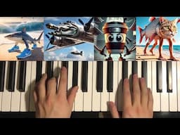 9 Different Italian Brainrot Background Music on Piano