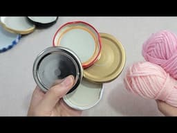 Make MANY of them and SELL them all ! Brilliant recycle idea with Jar lids