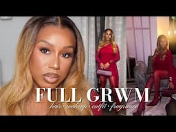 FULL GRWM: GOING TO DINNER! | hair + makeup + monochromatic outfit + fragrance | Natasha S.