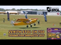 Zenith STOL outtakes from SwampSTOL 2025 practice runs: short takeoffs and landings