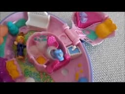 Vintage Polly Pocket Shetland Pony Stables, Unicorn Meadow and Palomino Pony, 1995.