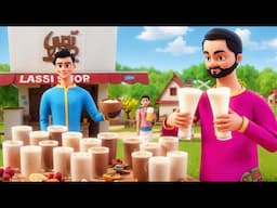 लालची लस्सी वाला - Greedy Lassi Seller Comic Story in Hindi | 3D Animated Hindi Moral stories 2025
