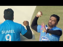 Suniel Shetty Wicket Taking Spell vs Veer Marathi | Mumbai Heroes | CCL