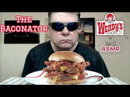 ASMR - Eating A Wendy's Baconator For Lunch (70's UK Comedy Shows Ramble)