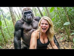 What This Gorilla Did To A Tourist In The Jungle, Shocked The Whole World!
