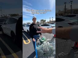 Spray painting a Strangers Tesla prank…👀😳