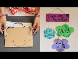 Awesome Home Decor craft ideas | DIY Waste cardboard using Board making for Wall decor | Best craft