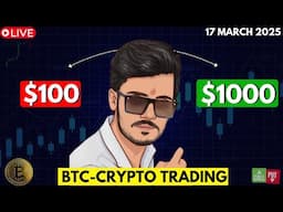 Live Intraday Trading | Bitcoin & Gold Trading | Live Crypto Trading Analysis 17 march