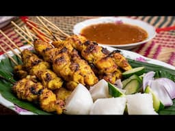 🍢 Sate Ayam Kuah Kacang Juicy & Pekat | Resepi Lengkap Che Nom