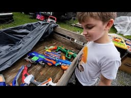 Hunting for the Elusive Nerf Fortnite Rocket Launcher at Community Yard Sales