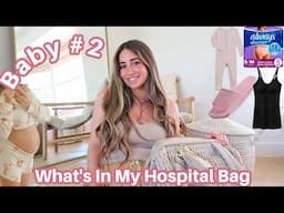 What's in my hospital bag for baby #2! (and what I won't be packing)