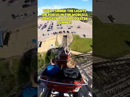 LONGEST TUNNEL EVER on a roller coaster!