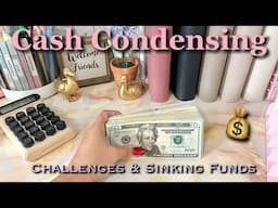 CASH CONDENSING CHALLENGES & SINKING FUNDS | #cashenvelopesystem  #zerobasedbudget