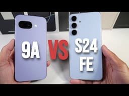 Google Pixel 9a VS Samsung Galaxy S24 FE (Camera Comparison, PUBG & Display & Speed)