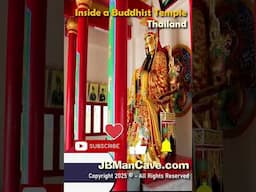 Inside BUDDHIST TEMPLE in THAILAND JBManCave.com #Shorts