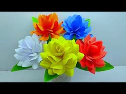 3 EASY Steps to Make BEAUTIFUL Paper Flowers That WOW Everyone | DIY Flower Makings