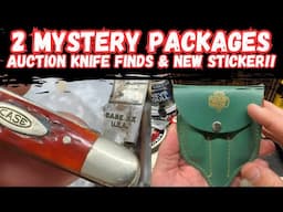 2 Mystery Packages, Auction Knife Finds & My New Sticker Reveal!