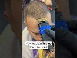 50 SEC | HOW TO DO A LINE UP ON A HAIRCUT #shorts #barber #barbershop #haircut #hairstyle #hair
