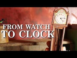 Recycling A Broken Watch Face To A Miniature Grandfather Clock!