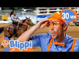 Blippi's Horse Lesson | BEST OF BLIPPI! | Learn Colors and Science with Blippi!