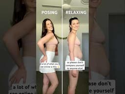 proof that posing, clothing positioning, hair theory & posture make a BIG difference!! 🤯