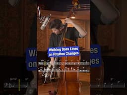 Walking Bass Lines on Rhythm Changes #jazz #bass #music #jazzbass #uprightbass