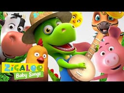 Dinosaurs & Farm Animals Nursery Rhymes - Zigaloo Baby Songs Compilation💕