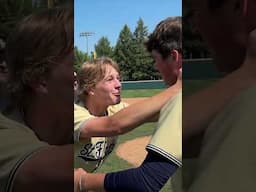 Traverse City St. Francis celebrates winning the baseball D3 state title game