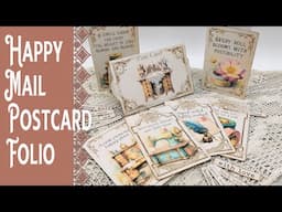 Happy Mail Postcard Folio, Junk Journal Tutorial