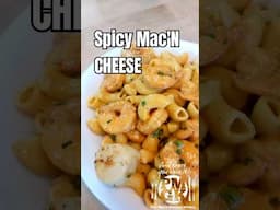 Spicy Mac 'N Cheese with Shrimp & Sea Scallops #pmgk #food #cajun #shrimp