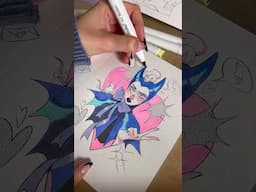 Marker process! // upcoming mixed media art kit