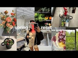 SPRING RESET | deep cleaning, fresh energy, productivity, new goals + recipes