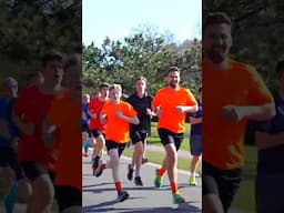 Pacing his fastest ever 5K  #run #parkrun
