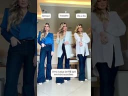 Uma calça para três ocasiões! Qual tu prefere? #looks #fashion #alicesalazar