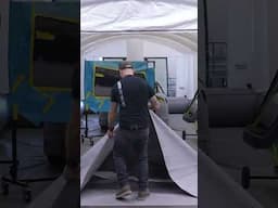 How much can you fit in an inflatable paint booth? Also bumpers...