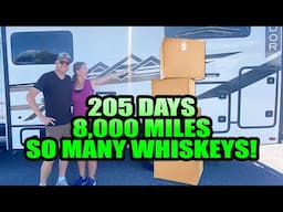 All the Whiskeys from 205 Days on the Road