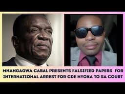 MNANGAGWA CABAL PRESENTS FALSIFIED PAPERS FOR INTERNATIONAL ARREST FOR CDE NYOKA TO SA COURT