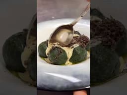 Creamy Spinach Brown Butter Gnocchi 🍃🧈🍽️ #pasta #shorts #food