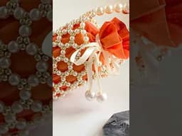 Beaded bag tutorial/ How to make a beaded bag// bead bag tutorial