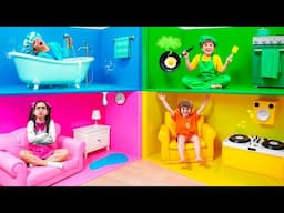 Eva and Friends Playhouse and Funny stories for kids