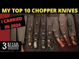 TOP 10 Large Chopper Knives I Carried in 2024 !