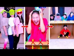 Family Games丨Color Matching Challenge! Who Will Be Flooded丨रंग मिलान चुनौती#Funnyfamily
