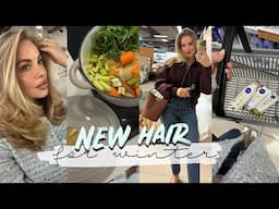WINTER VLOG: New Short Hair, Husbands Reaction, Winter Home Prep, BTS Public Content & Chicken Soup