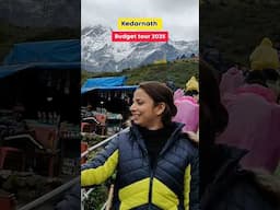 Ep 205 || Kedarnath Budget tour 2025 | केदारनाथ यात्रा | kedarnath kaise jaye♥️🙏| #shorts #kedarnath